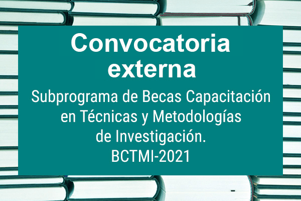Subprograma de Becas de Capacitación en Técnicas y Metodologías de Investigación (BCTMI) 2021.